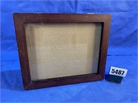 Standing Wood Shadow Box Frame w/Hinged