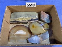 Box of Cut & Polished Rocks
