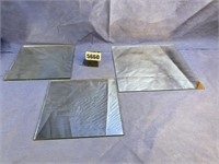 Display Mirrors, 1-Polished Edges, 12"Sq. 2-9"Sq.