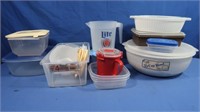 Asst Plastic Containers