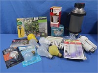 Thermos Vacuum Bottle, Light Bulbs & more