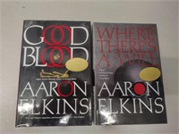 2- Aaron Elkins Signed Novels
