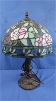Stained Glass Lamp/Shade 19"