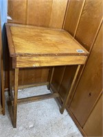 Antique Lift-Top Student Desk, 22X 18X 31"T