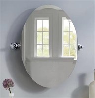 Frameless Oval Wall Bathroom Vanity Mirror
