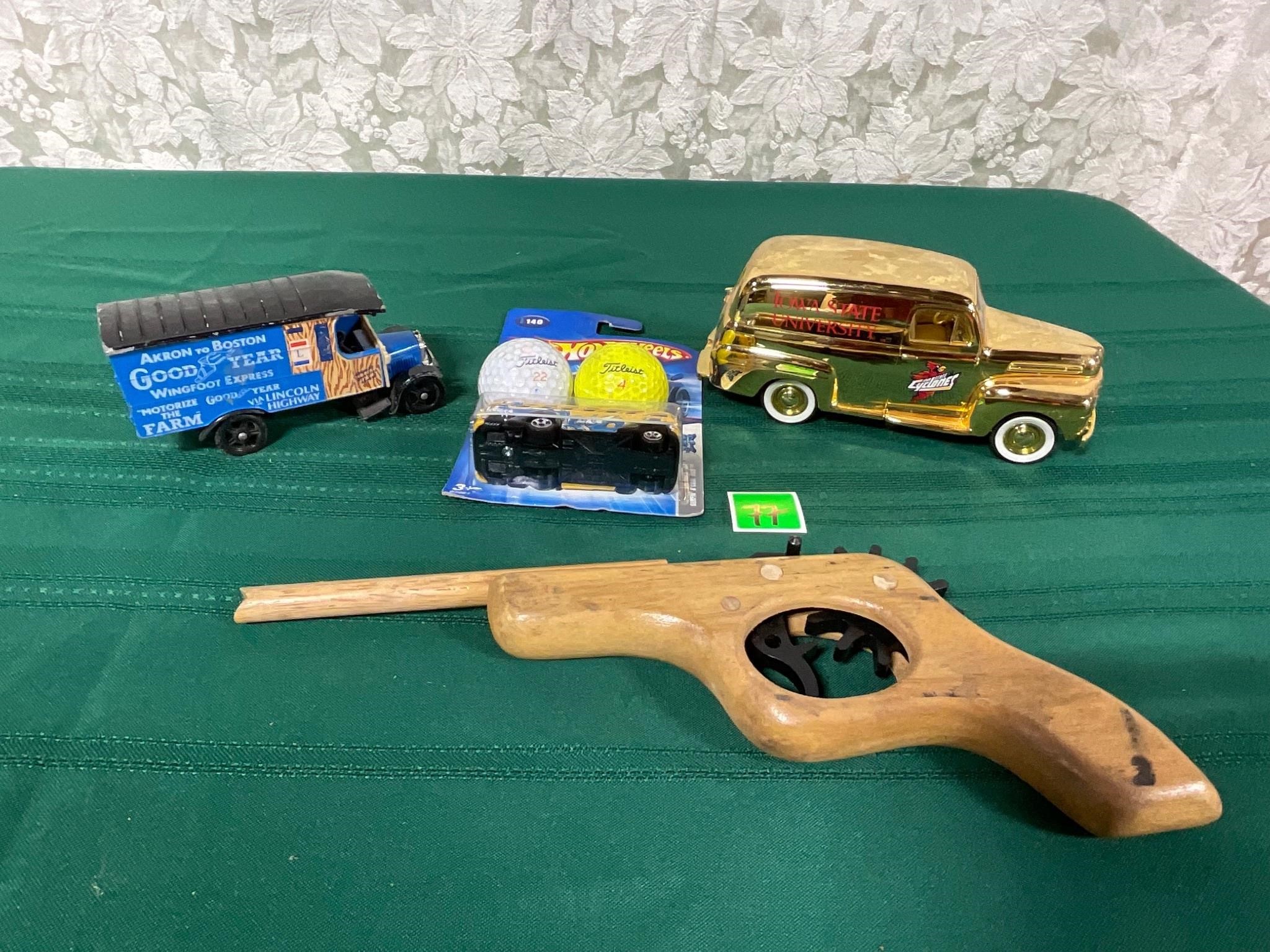 Goodyear Diecast,Hotwheels,Wooden Toy Gun&misc