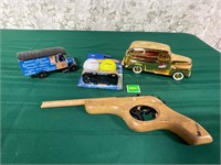 Goodyear Diecast,Hotwheels,Wooden Toy Gun&misc