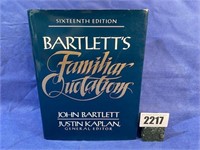 HB Book, Bartlett's Familiar Quotations By John