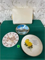 Vtg Decorative Plates& Tupperware