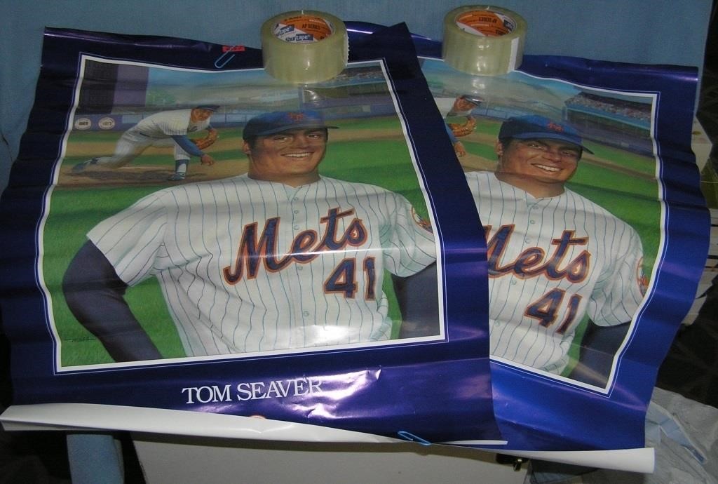 Pair of vintage Tom Seaver NY Mets posters