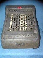 Great early Burroughs calculating adding machine