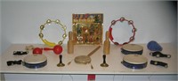 Collection of toys, noisemakers and instruments