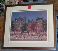 Great carnival themed matted and framed print