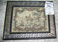 Tapestry art in frame