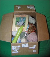 Large box of yarn and needles
