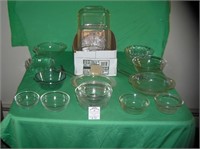 Large box full of vintage Pyrex and more