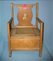 Antique child's potty chair