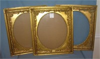 Group of 3 great gold gilded frames