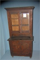 Antique oak child's cupboard