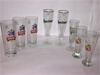 PILSNER BEER GLASSES LOT ~ ZYWIEC, PILSNER URQUEL,