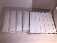 14 WHITE LEATHERETTE BRACELET CASES, 6 ALSO w PACK