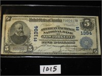 $5.00 Series 1902 Large National Bank Note, N