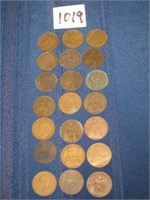 Lot of (21) English Large Cents…1863-1964, wi