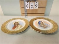 Pair of Religious Plates