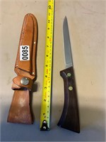 Western Filet Style Knife with sheath