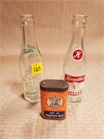 Dutch Brand Patch Kit & Old Bottles lot