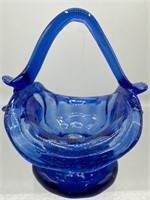 Cobalt blue basket