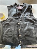 Leather vest 2x