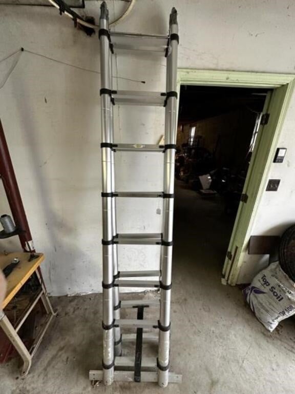 Ladder Aluminum Adjustable 8ft step/16ft ext.