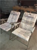Folding Chairs with Adjustable Backs (4)