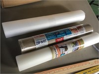 3 rolls of drawer liner