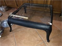 Vintage Iron Stove Base Center Drink Table