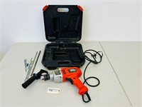 Black & Decker Corded Hammer Action Drill w/Case