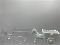 Vintage donkey and cart