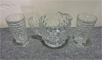 Fostoria Pitcher and Glasses