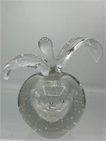 Glass apple perfume bottle