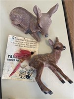 Vintage Texas Fishing Fly/Felt Deer