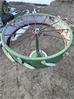 Tractor Wheel Patio Table
