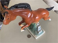 Vintage Porcelain Jumping Horse