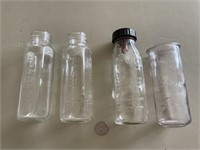 Vintage Glass Baby Bottles