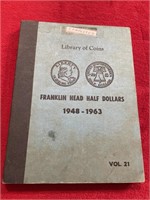Franklin silver half dollars full book