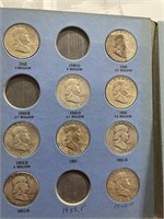 20 Silver Franklin half dollars