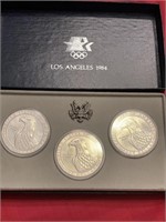 1987 Olympic Silver dollars set of 3