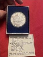 1992 1oz Silver Ohio State Fair coin