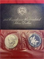 1974 Eisenhower uncirculated silver dollar