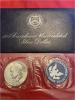 1974 Eisenhower uncirculated silver dollar